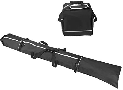 Liummrcy Skispeicherbeutel Ski -Kartasche Combo Snowboard -Tasche gepolstert Schnee Ski Bags Store Skier mit bis zu 200 cm 2pcs Ski- und Kofferraumtasche Ski- und Kofferraumbeutel, Ski