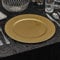 URBNLIVING Lot de 6 assiettes de remplissage de Noël réutilisables de 33 cm (doré métallisé)
