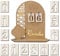 COLOFALLA Ramadan Deko Ramadan Kalender DIY Holz Eid Mubarak 30 Tage Countdown Kalender mit Zahlen Tischdeko Islamische Ramadan Geschenke Dekoration für Kinder Familie