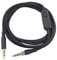 HOUSEEN Cable auxiliar de audio desmontable de 3,5 mm para auriculares con silencio en línea y control de volumen, compatible con HyperX Cloud Mix Cloud Alpha