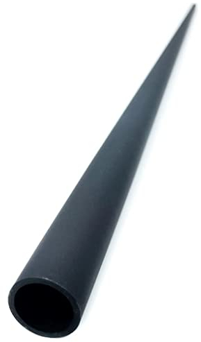 Watlux Eje de taco de billar de fibra de carbono en blanco, tubo de billar de 2 mm, color negro