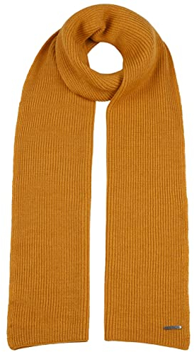 Stetson Caledonia Merinoschal - Unifarbener Schal - Eleganter Wollschal - Made in Italy - Halsschal aus Merinowolle - Damen & Herren - Herbst/Winter senf