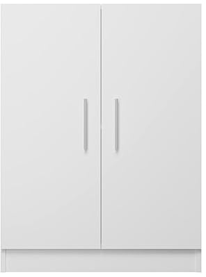 Homey Alais Armario Mueble de Cocina Bajo de Dos Puertas, Práctico y Funcional, Color Blanco, 60 cm (Ancho) x 80 cm (Alto) x 34 cm (Fondo)