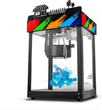 Máquina de Palomitas de maíz,Máquina de Palomitas de maíz Máquina de Palomitas de maíz automática multifunción Comercial de Gran Capacidad para refrigerios saludables y sin Grasa -