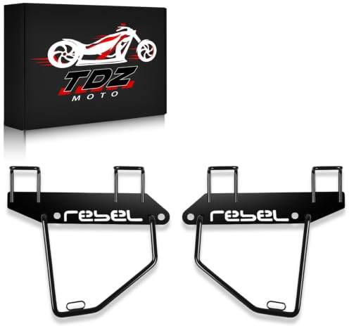 TDZ Satteltaschen-Halterungen, passend für Honda Rebel CMX 250 300 500 2017–2023 Aufbewahrungstasche Rahmenhalterung