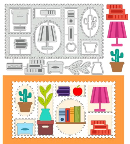BENECREAT Postal Elements Stanzformen, Kartenherstellung Briefumschlag-Stempelstanzungen, Bücher-Prägeschablonen Für DIY Scrapbooking, Alben, Basteln, Papierkarten, Stanzungen