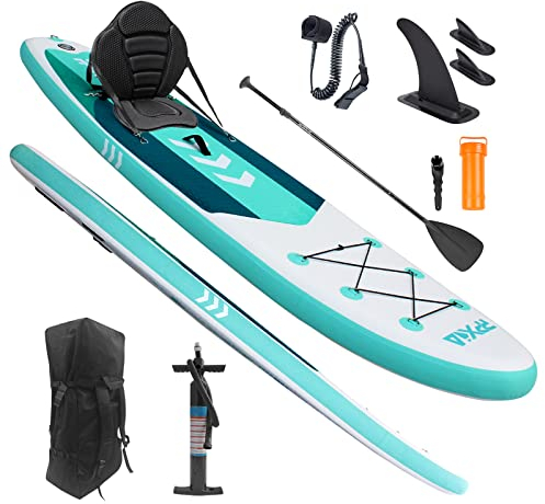SUP Board, Aufblasbares Stand Up Paddling Board Set Breites Stabiles Design 320×84×15cm/335x84x15cm bis 200KG mit Komplettes Zubehör, Stand Up Paddle Board Surfbrett Surfboard für Kinder & Erwachsene