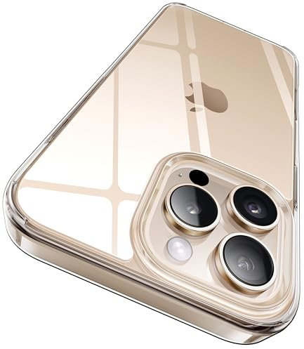 CASEKOO 2-Year Lasting Crystal Clear for iPhone 16 Pro Max Case [Unbreakable Military-grade Protection] Shockproof Anti-Scratch Protective Phone Case Thin Slim Cover for iPhone 16 Pro Max, Clear
