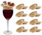 Wine Glass Charcuterie Topper Wine Glass Charcuterie Board Topper Charcuterie Wine Glass Topper Wine Glass Topper 8PCS Glas Topf (8PCS Khaki, One Size)