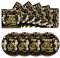 50Pcs Happy Birthday Black and Gold 60th Paper Plates and Napkins Set,25x7inch Paper Plates & 25x6.5inch Napkins Disposable Paper Plates Party Supplies for Man 60th Birthday