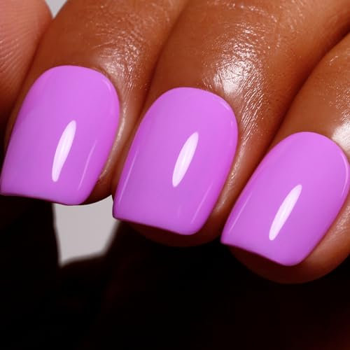 Ozzeal Gel Polish, 0.5 Fl Oz Light Purple Gel Nail Polish Spring Summer Soak off LED UV Gel Nail Polish Art Starter Manicure Salon DIY Nail Gel Polish