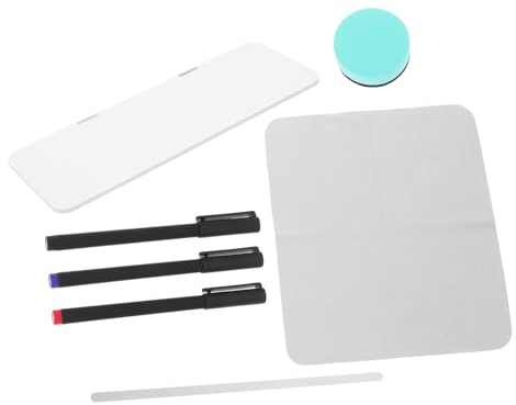 Operitacx Magnetisches Memo-board Für Computer Mit Abwischbarer Oberfläche Whiteboard Farbige Marker Und Radiergummi Für Notizen Und Erinnerungen Im Büro Oder Zuhause