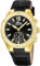 Montre Lotus pour Femme 18973/3 Connected Boîtier en Acier Inoxydable Doré Bracelet en Cuir Noir