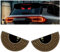 2PCS Teufelsaugen-Licht für Autos, DIY Dynamische Teufels-LED-Augen, Bunte Augenlampe, Weicher Bildschirm für Autofenster, Animiertes Leuchtendes Auto-Augenlicht, LED-Augenlicht-Schilder für Auto (Y3)
