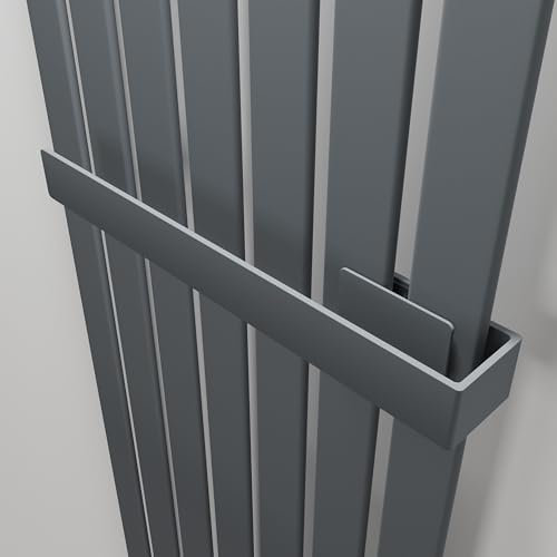 450mm Anthracite Towel Bar For NWT Direct Corwen & Brecon Vertical Radiators