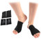 MEMNUN Almohadillas de apoyo para arcos para pies, vendaje de pie con pelotte, soporte para arco, cojín unisex para aliviar el dolor (negro, talla única, 2 pares)