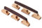 Lot de 2 Chevalets de Banjo à 6 Cordes en Accessoires pour Guitare et Ukulélé Chevalets Compensés Encoches Prédécoupées