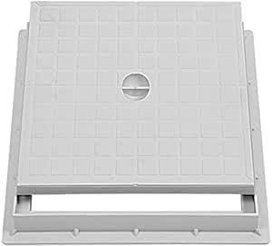 CHIUSINO PER POZZETTI COMPLETO DI TELAIO IN POLIPROPILENE (25X25)