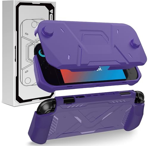 Sonlaryin Schutzhülle für Nintendo Switch 2 2025, TPU + PC 2-in-1-Schutzhülle, Kratzfest, stoßdämpfend, ergonomisches Griffdesign, Lila
