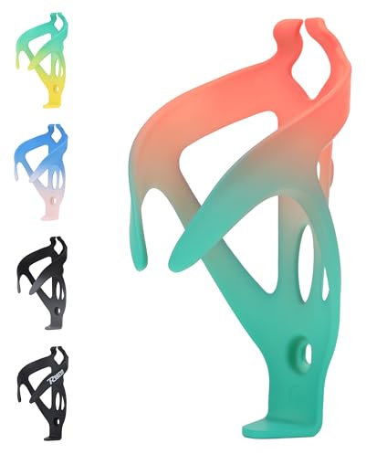 ROGTYO Fahrradflaschenhalter Universeller Flaschenhalter Fahrrad für Fahrräder, Leichtgewicht Trinkflaschenhalter, Getränkehalter für MTB und Rennräder (Orange+Green)