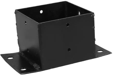 Veemoon Aluminum Fence Bracket Post Protector Base Metal Post Anchor for Deck Railing System Outdoor Use