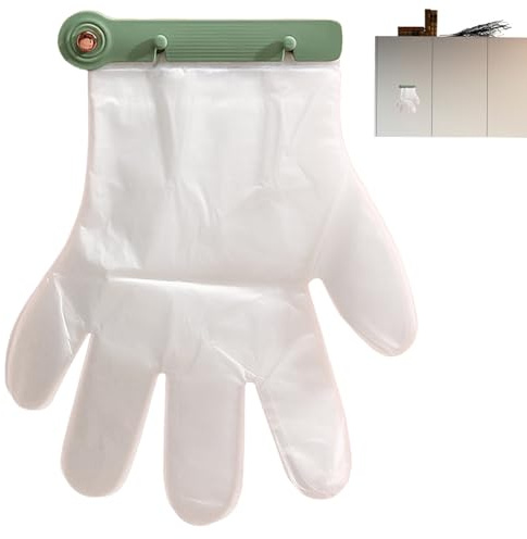 Generico Wall Glove Dispenser - Hanging Clips for Bathroom Gloves, Wall Mounted Dispenser for with 100 Mittens for Home, Kitchen and Bathroom