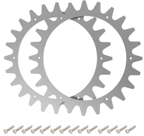 JoyousMall 4er-Pack rutschfeste Stahlspikes für McCulloch ROB R600 R800 R1000 Mähroboter, Off-Road-Traktionsnägel mit Schrauben, Silber