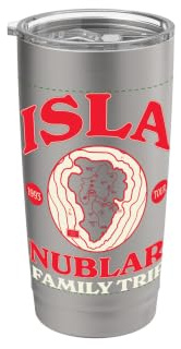 Jurassic Park Isla Nublar Family Trip Vaso térmico de acero inoxidable de doble pared