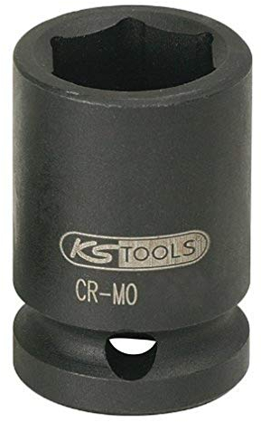 KS Tools 515.1021 1/2 Sechskant-Kraft-Stecknuss, kurz, 21mm
