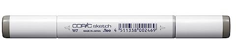 Copic Sketch Coloured Marker Pen - (W-7) Warm Gray No.7, For Art & Crafts, Colouring, Graphics, Highlighter, Design, Anime, Professional & Beginners, Art Supplies & Colouring Books