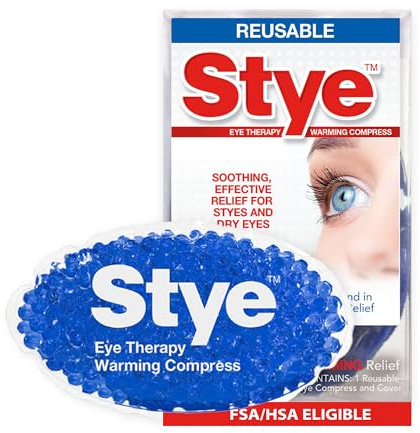 Stye Eye Therapy Reusable Warming Compress, Relief for Styes and Dry Eyes, Reusable