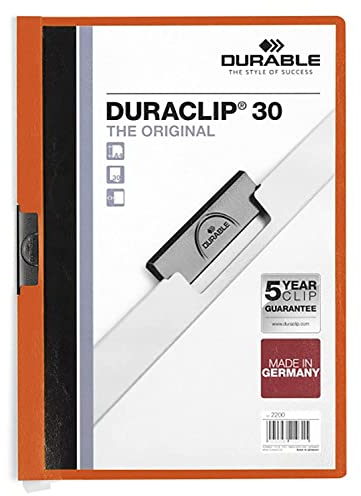 Durable 220009 Klemm-Mappe Duraclip Original 30 Trend 2013, Din A4, bis zu 30 Blatt
