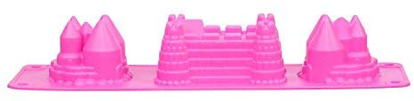 LITTLE COOK Moule à Gateau Enfant en Forme de Chateau ou Train Anti-adhérent en Silicone 2 modèles au Choix Anniversaire fête (Moule Château)
