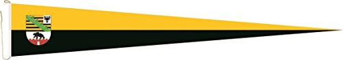 U24 Langwimpel Sachsen - Anhalt Fahne Flagge Wimpel 150 x 40 cm Premiumqualität