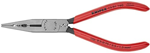 Knipex Electricians' Pliers black atramentized, plastic coated 160 mm 13 01 160