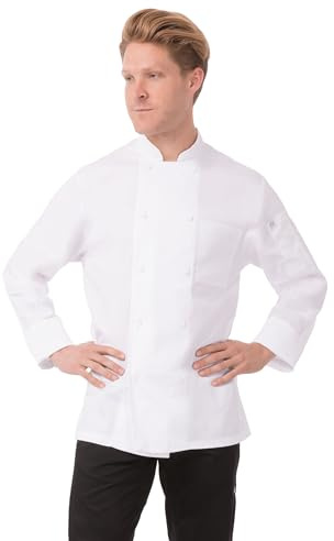 Chef Works Herren Jllswhts Kochjacke, Weiß, S EU