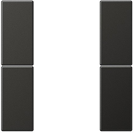 Jung KNX Spiel Tasten F50 KNX 2 Phasen für Serie LS Aluminium lackiert