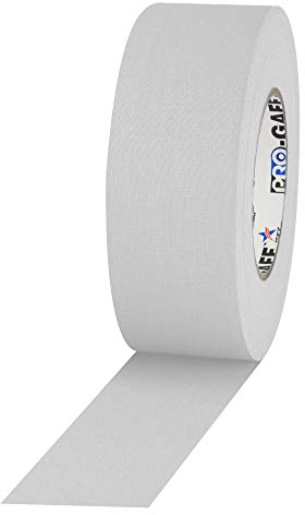 ProTapes 840178015976 Pro Gaff Premium Gewebeband, matt, mit Gummi-Klebstoff, 11 mm Dick, 50 m Länge, 5,1 cm Breite, weiß