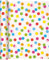 Tischläufer Rolle Bunte Punkte auf weiß/Airlaid/Tischband für Party/Geburtstag 40cm x 4,90m