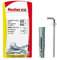 Fischer, Tasselli UX 6x35 H K con gancio per Muro pieno, Mattone Forato, Cartongesso