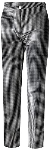 EXNER Damen-Koch-Hose aus 100% Baumwolle, Farbe Pepita