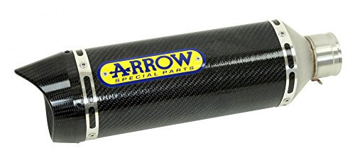 Rear silencer Street Thunder aluminium, carbon end cap Arrow with ABE