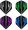 RED DRAGON Hardcore Selection Pack Dark Wings Extra Thick Standard Dart Flights - 4 sets Per Pack (12 Dart Flights in total)