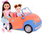 Li'l Woodzeez Glitter Girls GG57066Z Voiture Convertible Battat pour poupées de 35,6 cm (14 Pouces), Jouets, vêtements et Accessoires pour Filles de 3 Ans et Plus