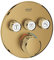 Grohe Grohtherm SmartControl Thermostat with Three Shut-Off Valves, Round Wall Rosette, Colour: Fresh Dawn Brushed - 29121GN0