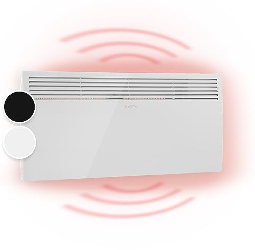 Klarstein Radiateur Electrique à Faible Consommation d'Energie, 2000W Chauffage Electrique d'Intérieur avec Thermostat, Détection Fenêtres Ouvertes, Chauffage d'Appoint Portable, Radiateurs Silencieux