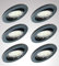Trango 6er Set 6729-061MOSD LED Einbaustrahler in matt Anthrazit Rund inkl. 6x 5 Watt 3-Stufen dimmbar Ultra Flach LED Modul Leuchtmittel 3000K warmweiß, Einbauleuchte, Deckenstrahler, Deckenleuchte