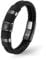 UNIQAL | Lederarmband Herren Premium Style Mens Bracelet | Gratis Geschenk Box | Echtleder, Edelstahl (Schwarz, 21)