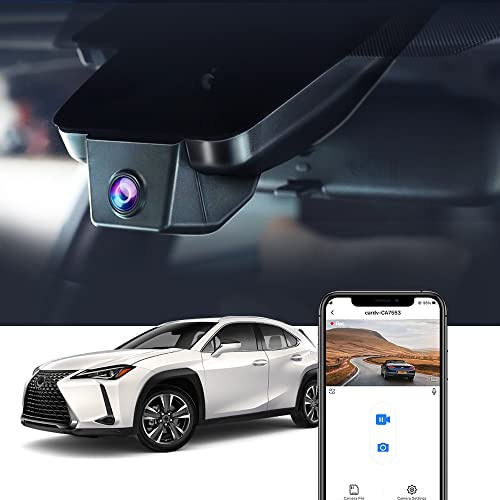 FITCAMX Dash Cam compatibile con Lexus UX 200 250h F Sport Utility 4D Luxury 2019-2024 (Modello B), registratore per auto OEM 4K, WiFi video UHD, monitor di parcheggio, sensore G, scheda da 64 GB