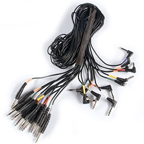 Fame E-Drum Kabelbaum Universal, Hochwertiges Drum-Zubehör, 12 Stereo-Einzelkabel, Kompatibel mit TD-12, DTX, Hybrid Pro, Ideal für HiHat, Ride, Crash, Snare, Kick, Tom-Tom